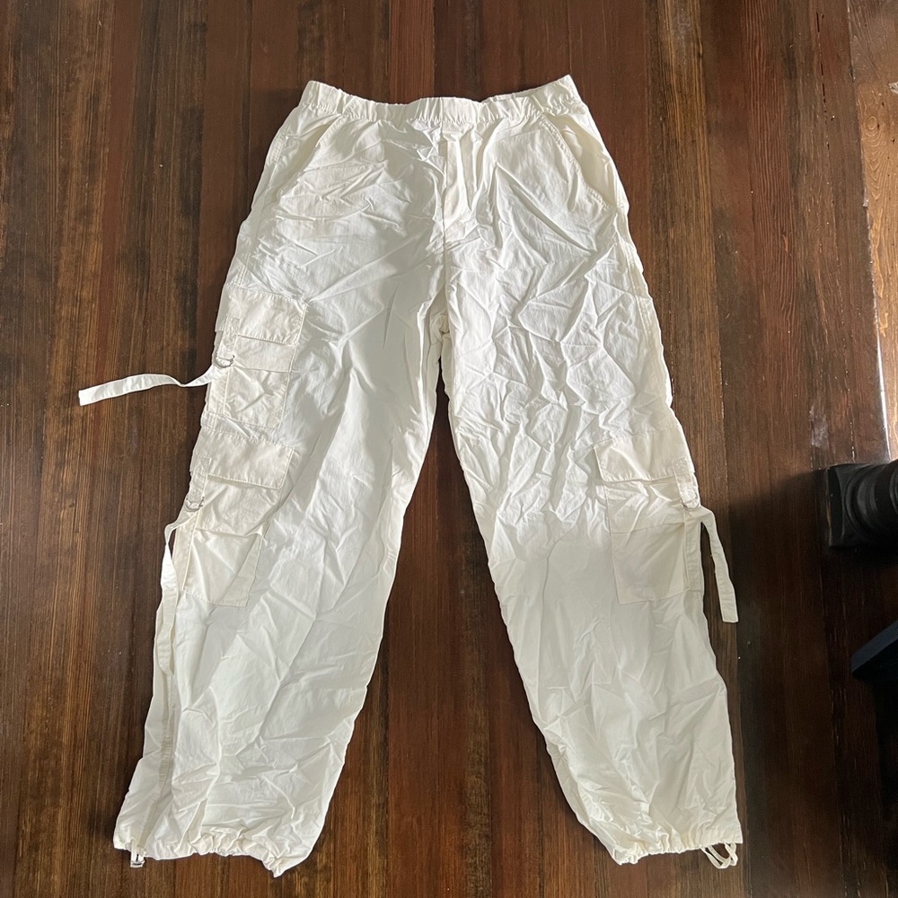 White Cargo Pants